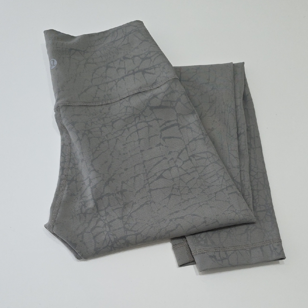 Lululemon Wunder Train 25" Thread Dye Rover Black Tight Womens 6 Gymcore Earthy - Picture 6 of 9